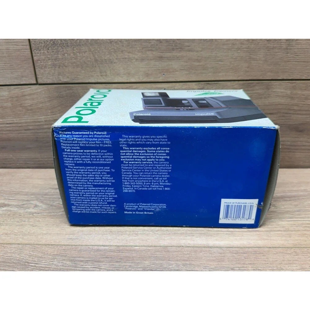 Polaroid Impulse Camera Instant Gray Pop Up Flash 600 Film - New Sealed! Vintage